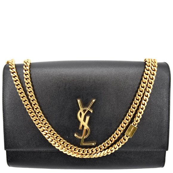 Saint Laurent Handbags - YVES SAINT LAURENT  Kate Leather Shoulder Bag Black